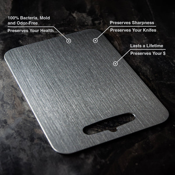 PrimeBoard™ Pure Titanium Cutting Board